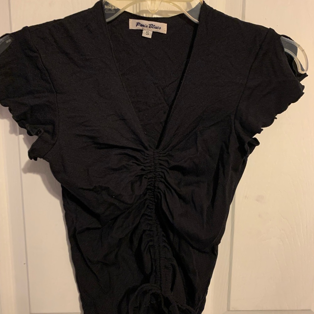 Black cute top stretchy
